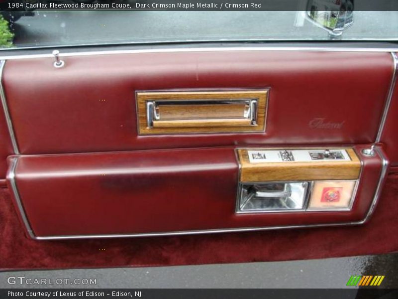 Dark Crimson Maple Metallic / Crimson Red 1984 Cadillac Fleetwood Brougham Coupe