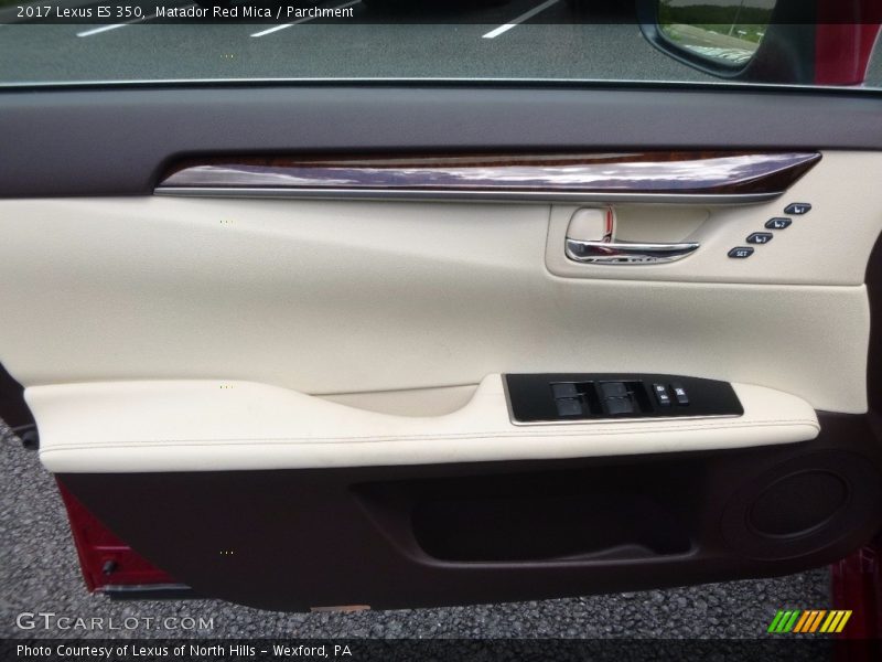 Matador Red Mica / Parchment 2017 Lexus ES 350