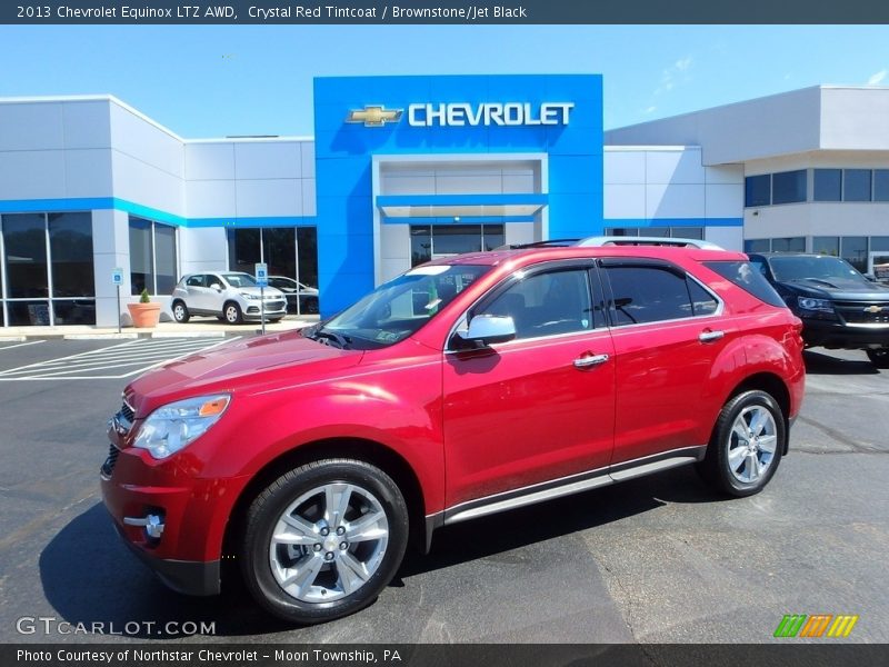 Crystal Red Tintcoat / Brownstone/Jet Black 2013 Chevrolet Equinox LTZ AWD