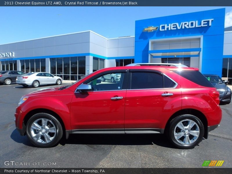 Crystal Red Tintcoat / Brownstone/Jet Black 2013 Chevrolet Equinox LTZ AWD