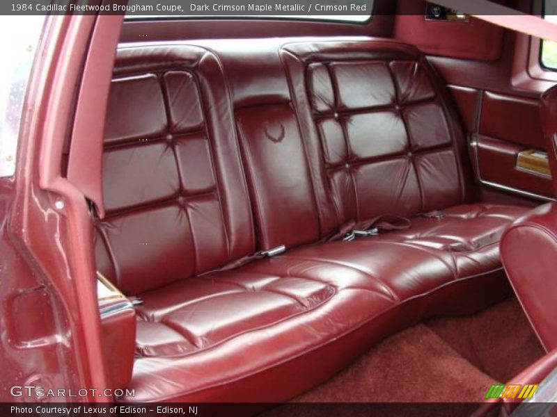 Dark Crimson Maple Metallic / Crimson Red 1984 Cadillac Fleetwood Brougham Coupe