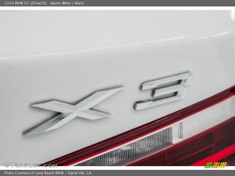 Alpine White / Black 2014 BMW X3 xDrive28i
