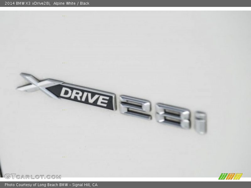 Alpine White / Black 2014 BMW X3 xDrive28i