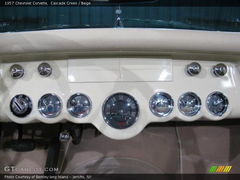 Cascade Green / Beige 1957 Chevrolet Corvette