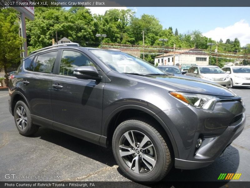 Magnetic Gray Metallic / Black 2017 Toyota RAV4 XLE