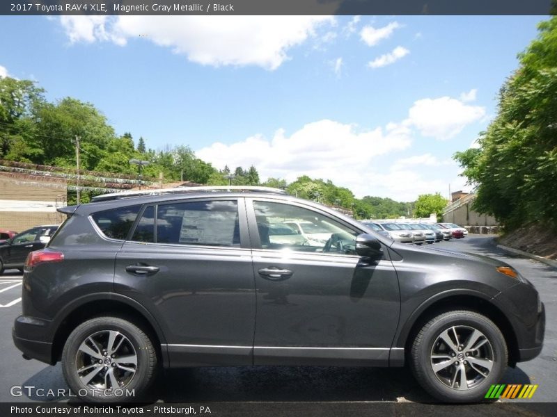 Magnetic Gray Metallic / Black 2017 Toyota RAV4 XLE