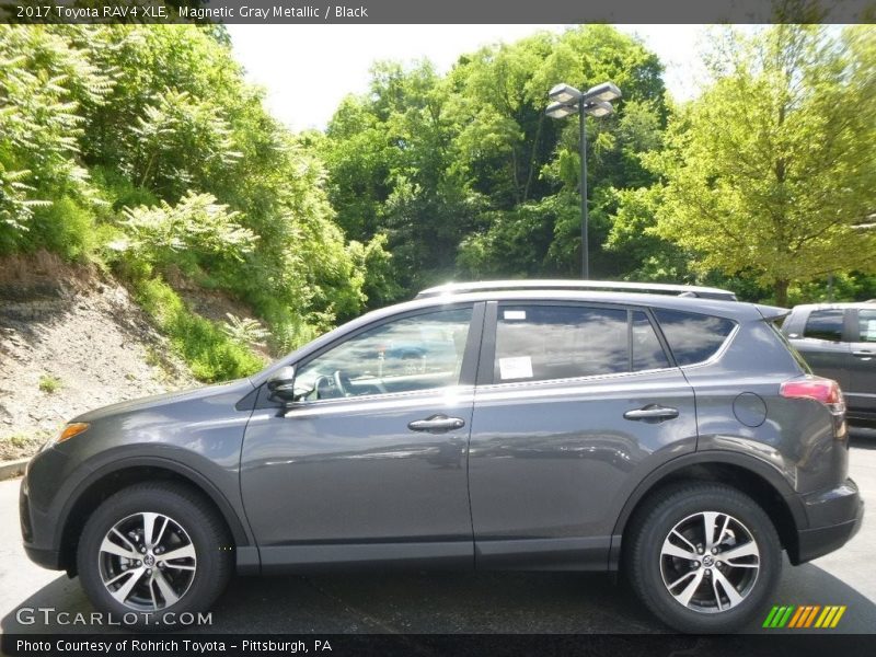 Magnetic Gray Metallic / Black 2017 Toyota RAV4 XLE