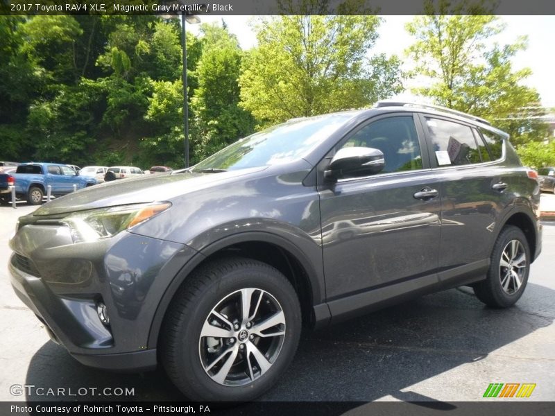 Magnetic Gray Metallic / Black 2017 Toyota RAV4 XLE