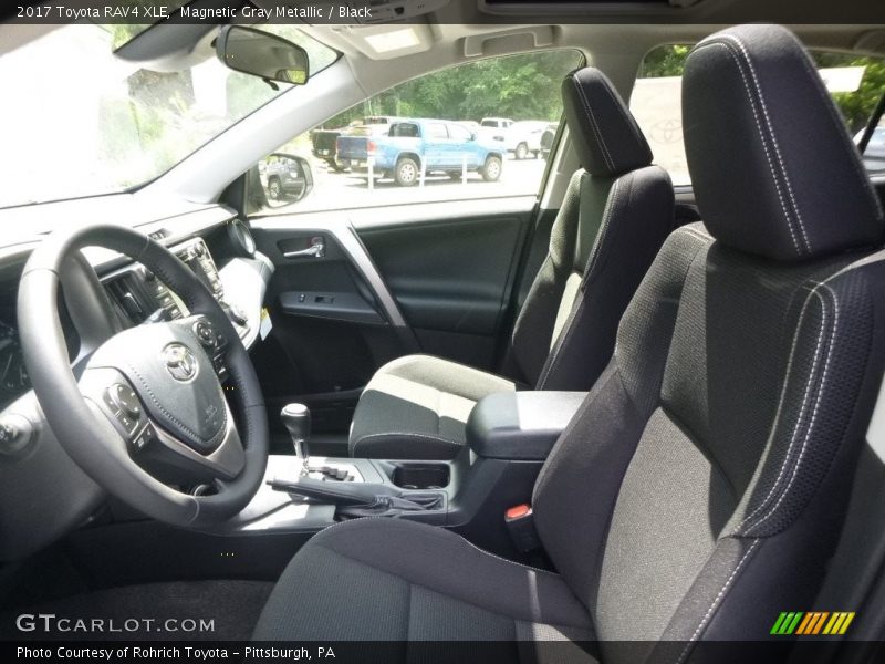 Magnetic Gray Metallic / Black 2017 Toyota RAV4 XLE