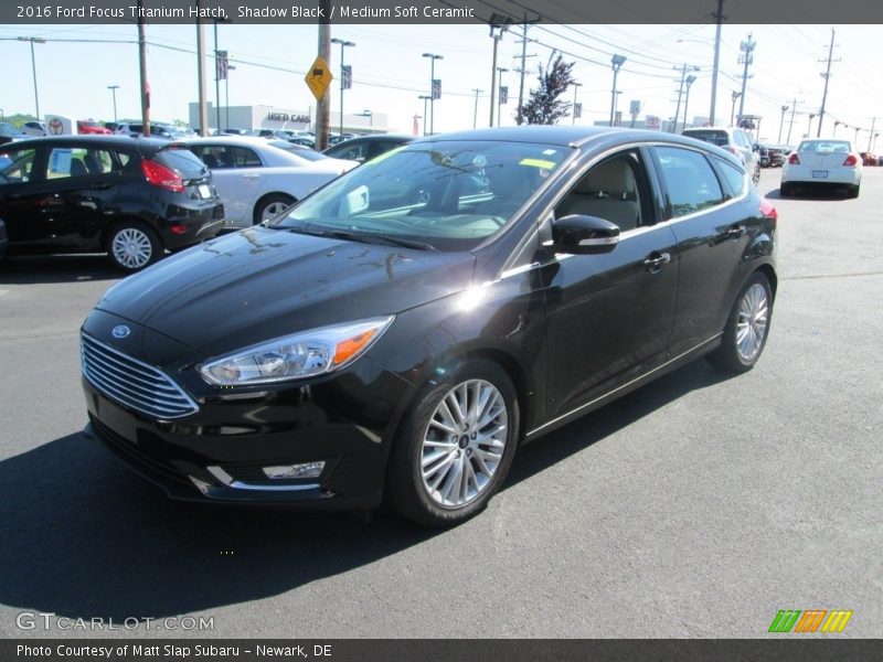 Shadow Black / Medium Soft Ceramic 2016 Ford Focus Titanium Hatch