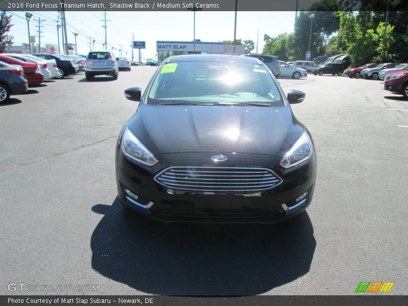 Shadow Black / Medium Soft Ceramic 2016 Ford Focus Titanium Hatch