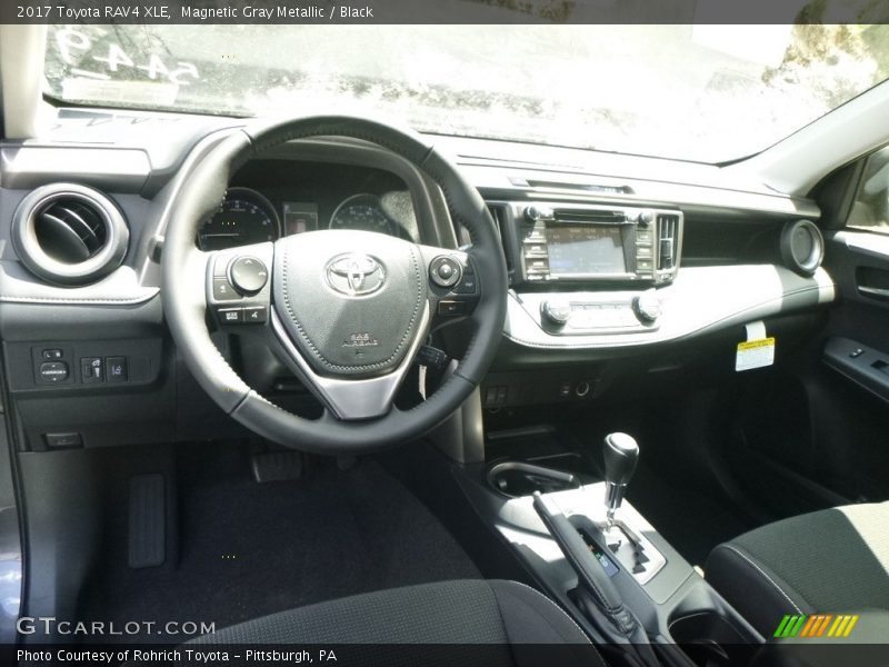 Magnetic Gray Metallic / Black 2017 Toyota RAV4 XLE