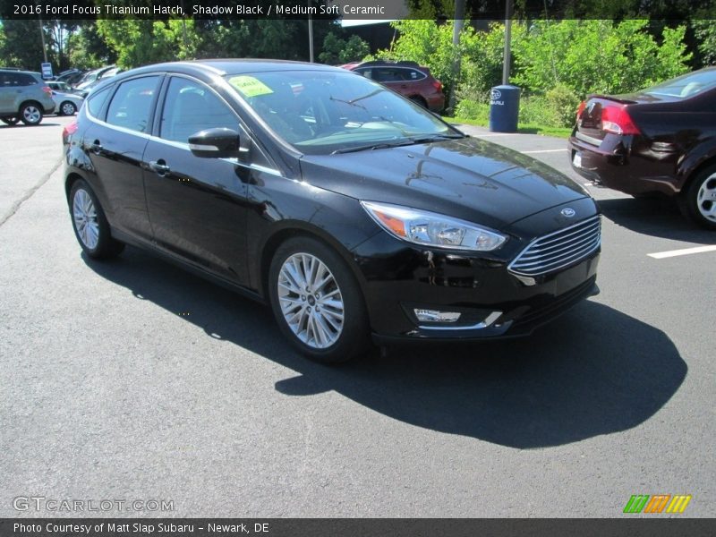 Front 3/4 View of 2016 Focus Titanium Hatch