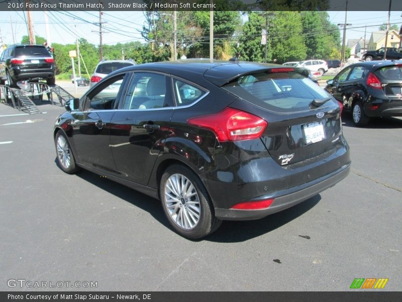Shadow Black / Medium Soft Ceramic 2016 Ford Focus Titanium Hatch