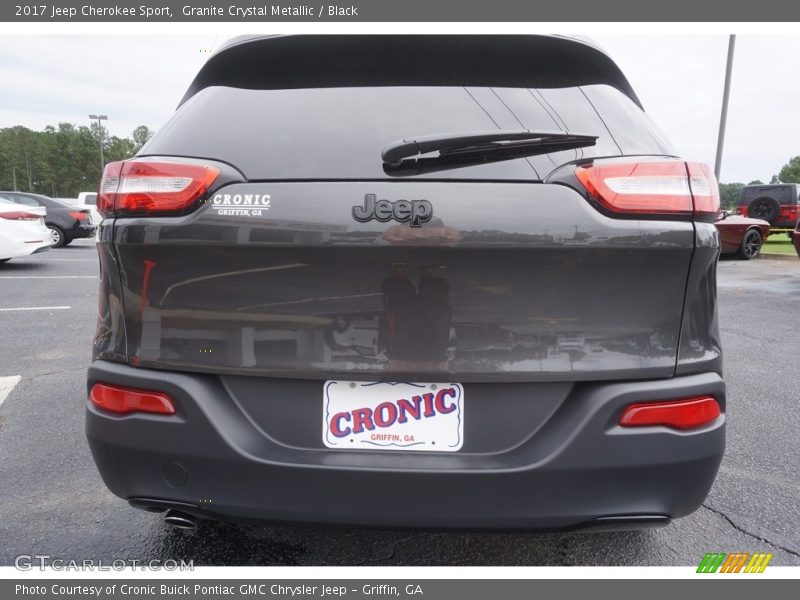Granite Crystal Metallic / Black 2017 Jeep Cherokee Sport