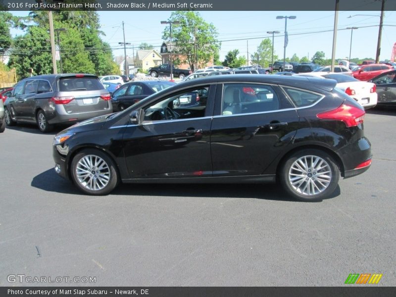 Shadow Black / Medium Soft Ceramic 2016 Ford Focus Titanium Hatch