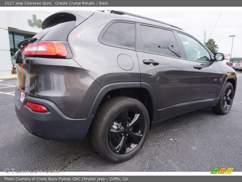 Granite Crystal Metallic / Black 2017 Jeep Cherokee Sport