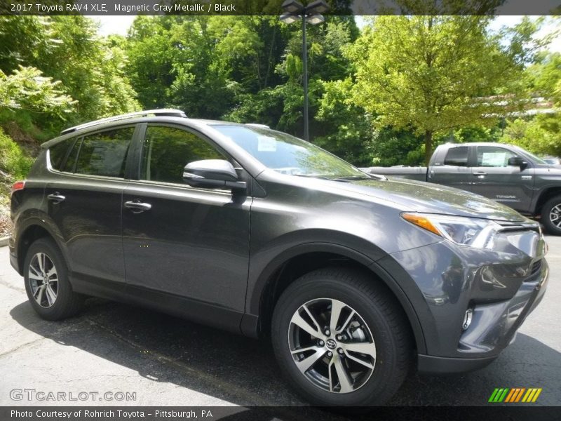 Magnetic Gray Metallic / Black 2017 Toyota RAV4 XLE