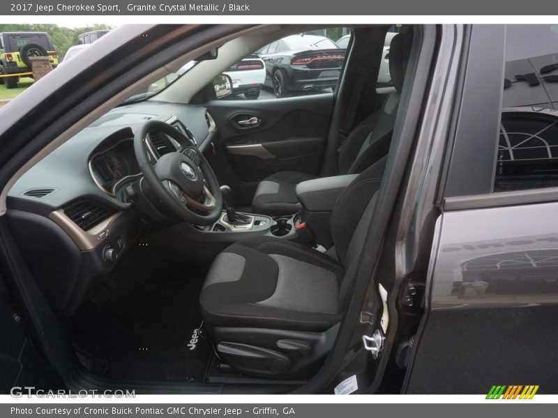 Granite Crystal Metallic / Black 2017 Jeep Cherokee Sport