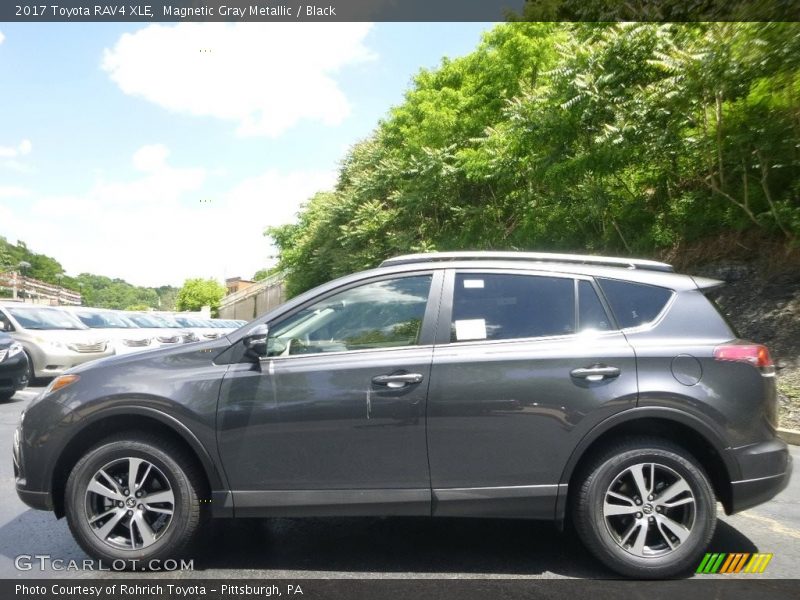 Magnetic Gray Metallic / Black 2017 Toyota RAV4 XLE