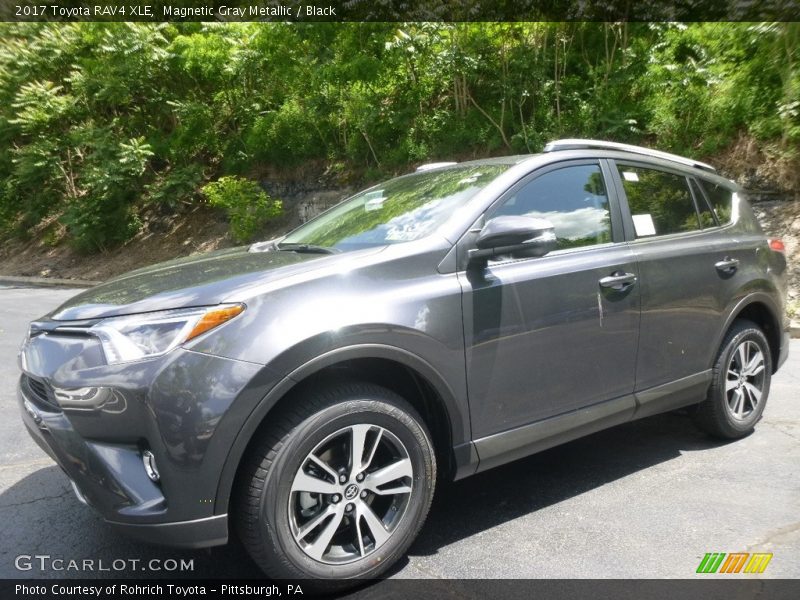 Magnetic Gray Metallic / Black 2017 Toyota RAV4 XLE