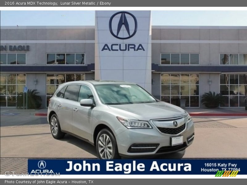 Lunar Silver Metallic / Ebony 2016 Acura MDX Technology