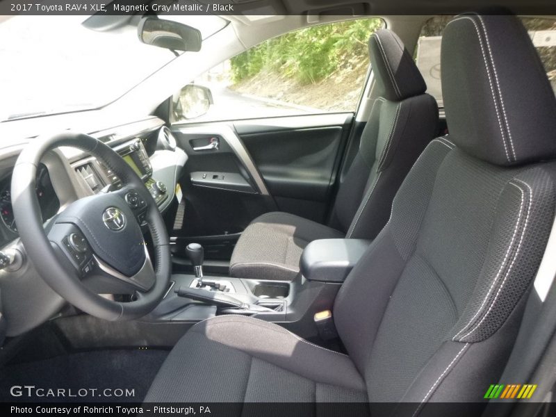 Magnetic Gray Metallic / Black 2017 Toyota RAV4 XLE