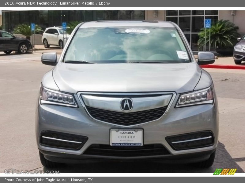 Lunar Silver Metallic / Ebony 2016 Acura MDX Technology