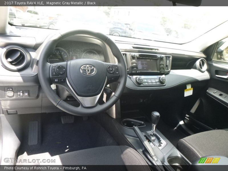Magnetic Gray Metallic / Black 2017 Toyota RAV4 XLE