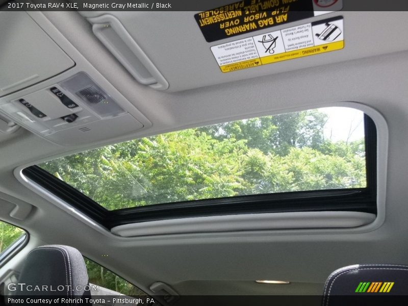 Magnetic Gray Metallic / Black 2017 Toyota RAV4 XLE