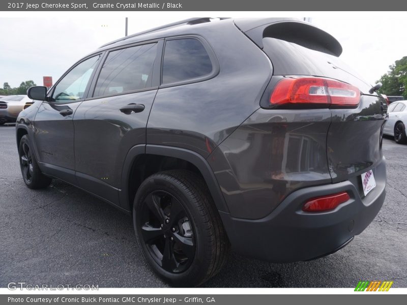 Granite Crystal Metallic / Black 2017 Jeep Cherokee Sport