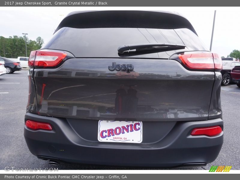 Granite Crystal Metallic / Black 2017 Jeep Cherokee Sport