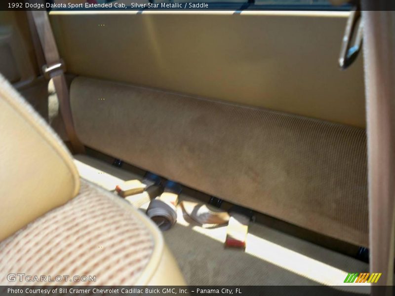 Silver Star Metallic / Saddle 1992 Dodge Dakota Sport Extended Cab