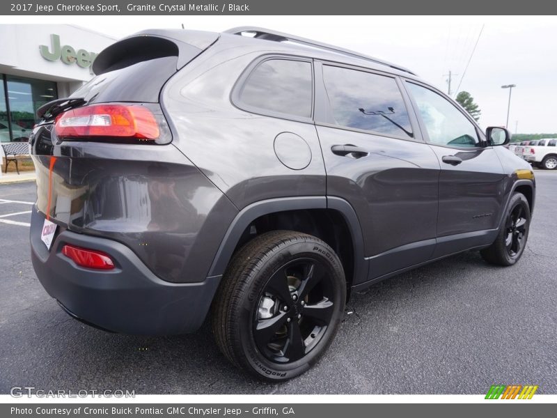 Granite Crystal Metallic / Black 2017 Jeep Cherokee Sport