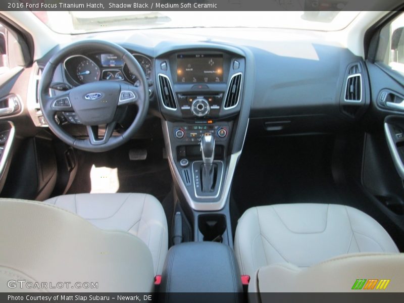 Shadow Black / Medium Soft Ceramic 2016 Ford Focus Titanium Hatch