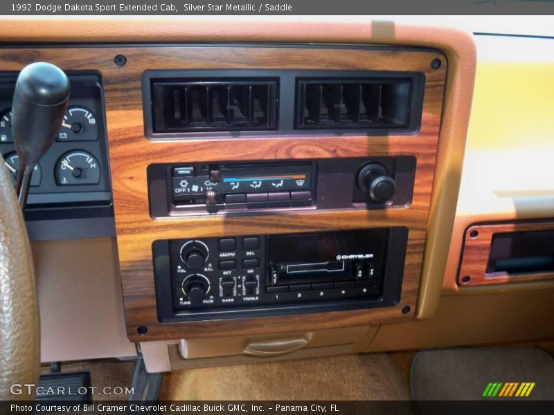 Silver Star Metallic / Saddle 1992 Dodge Dakota Sport Extended Cab