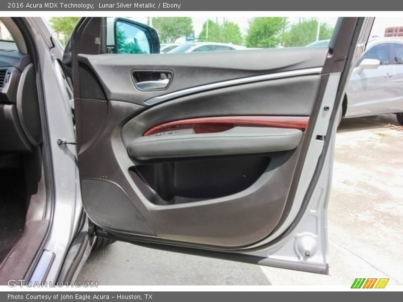 Lunar Silver Metallic / Ebony 2016 Acura MDX Technology