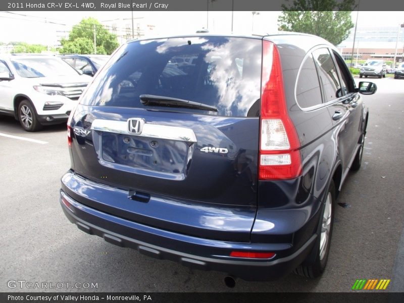 Royal Blue Pearl / Gray 2011 Honda CR-V EX-L 4WD
