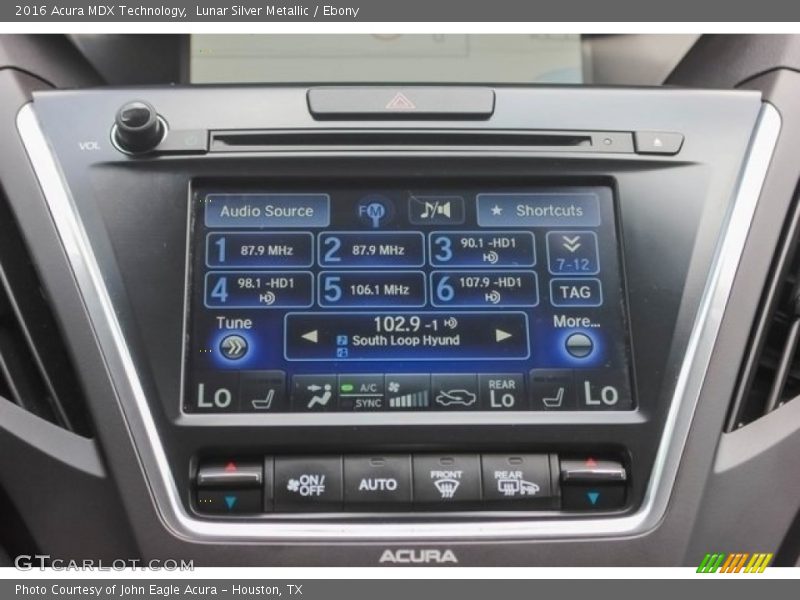 Lunar Silver Metallic / Ebony 2016 Acura MDX Technology
