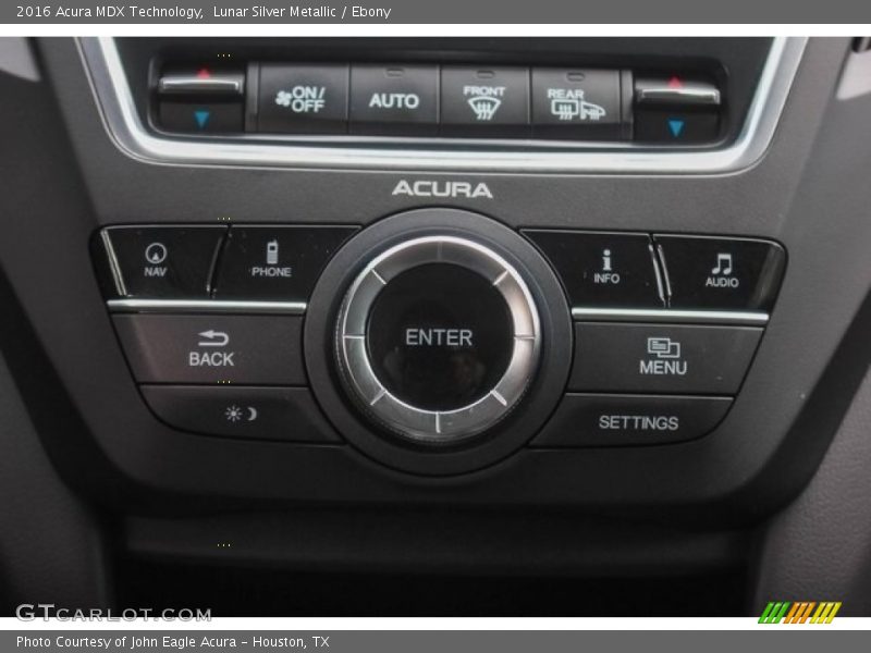 Lunar Silver Metallic / Ebony 2016 Acura MDX Technology