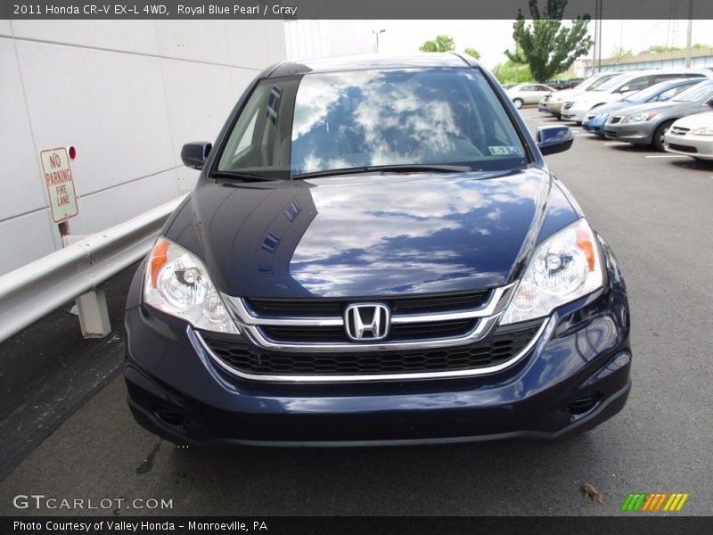 Royal Blue Pearl / Gray 2011 Honda CR-V EX-L 4WD