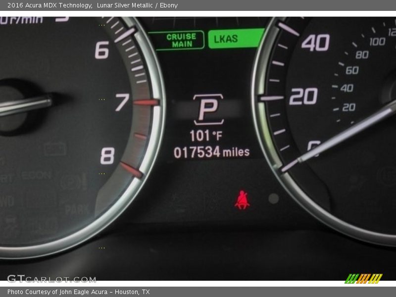 Lunar Silver Metallic / Ebony 2016 Acura MDX Technology