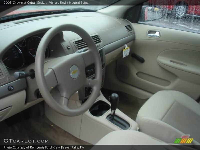 Victory Red / Neutral Beige 2005 Chevrolet Cobalt Sedan