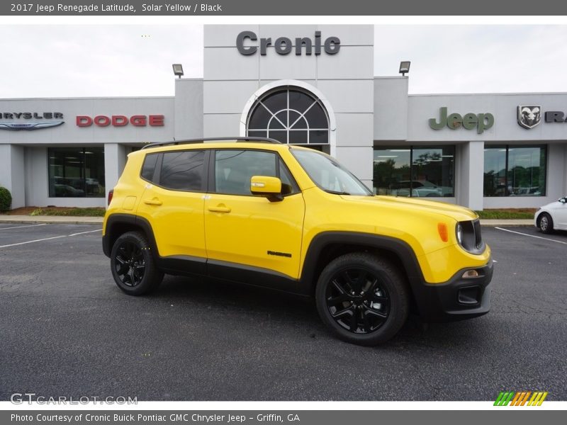 Solar Yellow / Black 2017 Jeep Renegade Latitude