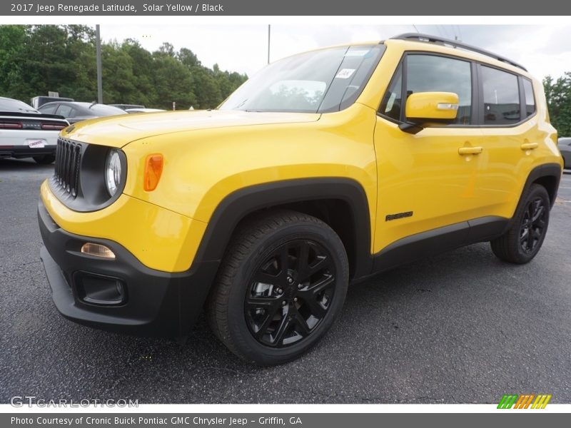 Solar Yellow / Black 2017 Jeep Renegade Latitude