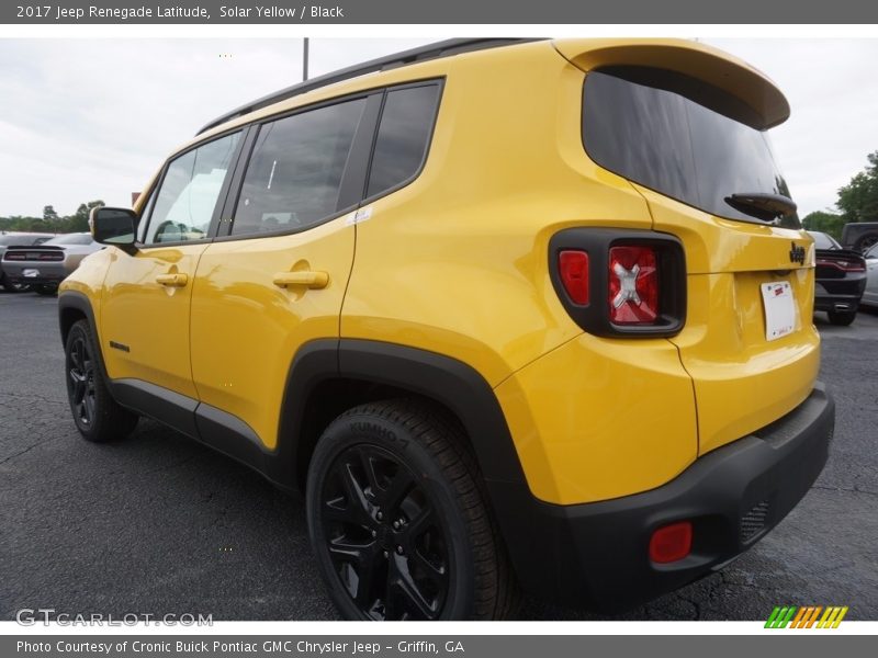 Solar Yellow / Black 2017 Jeep Renegade Latitude