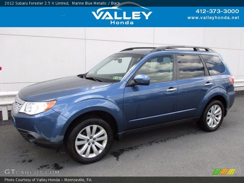 Marine Blue Metallic / Black 2012 Subaru Forester 2.5 X Limited