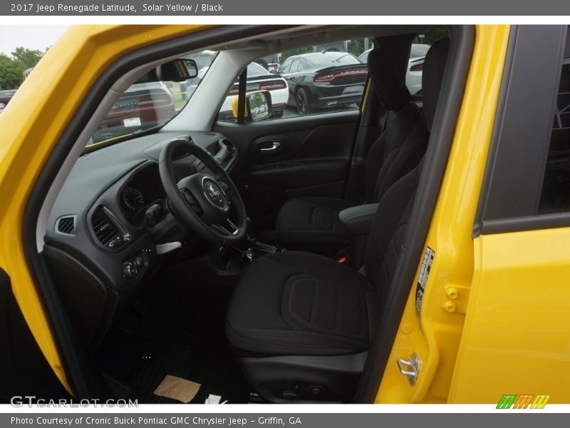 Solar Yellow / Black 2017 Jeep Renegade Latitude