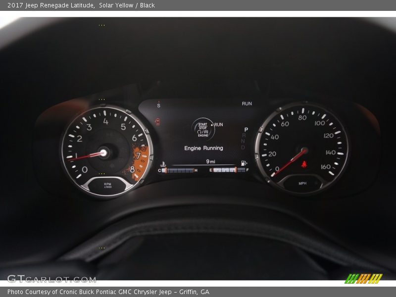 Solar Yellow / Black 2017 Jeep Renegade Latitude