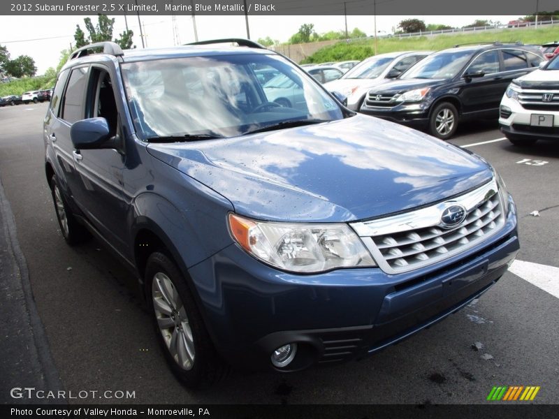 Marine Blue Metallic / Black 2012 Subaru Forester 2.5 X Limited
